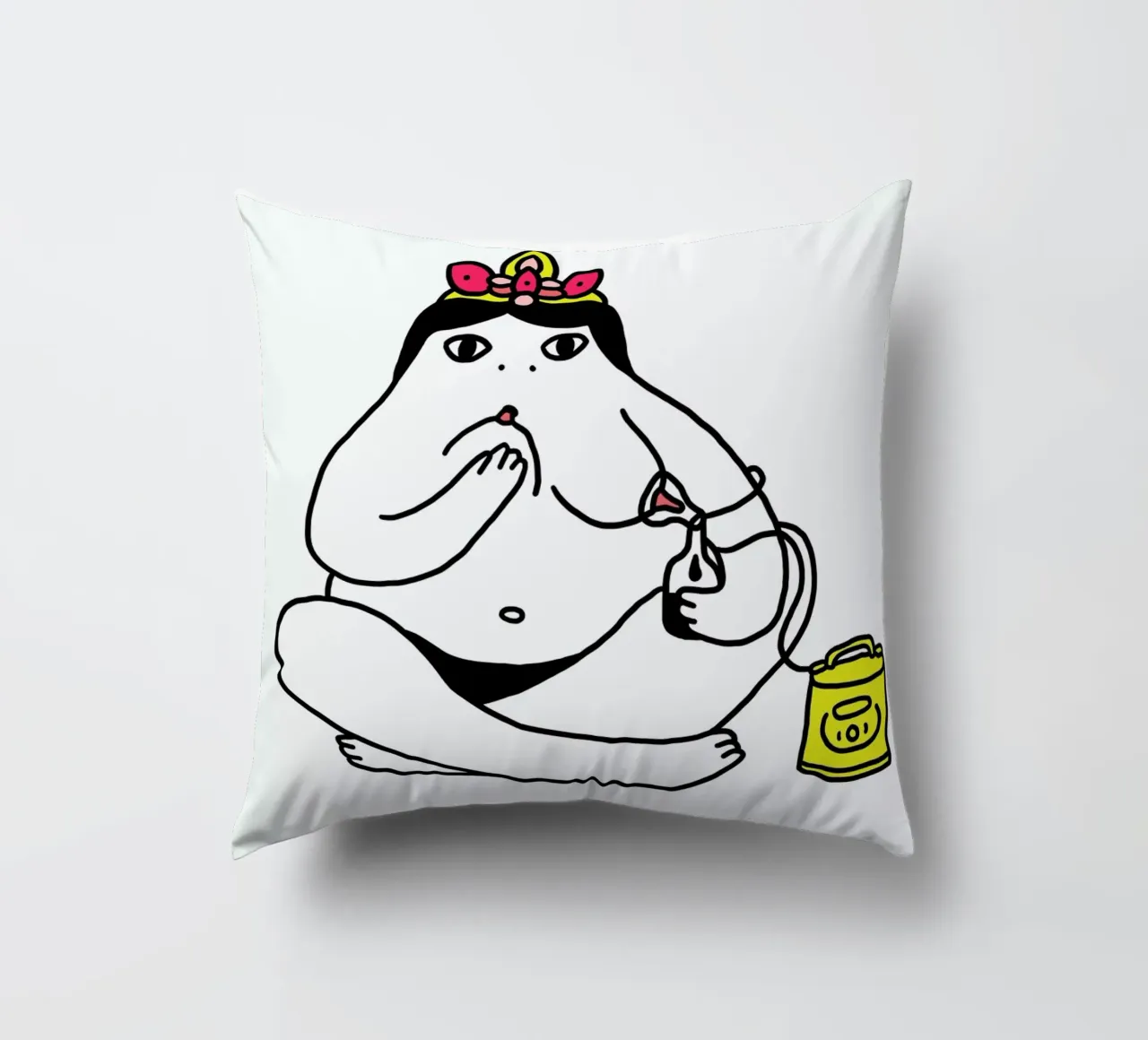 Autotrophie Print Square cuscino da Herzette