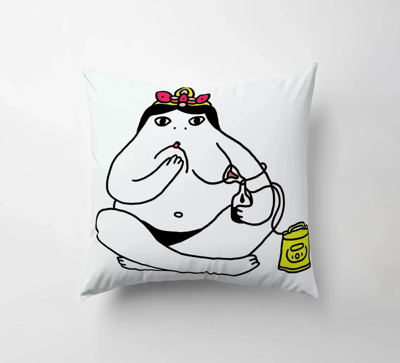 Autotrophie Print Square cuscino da Herzette