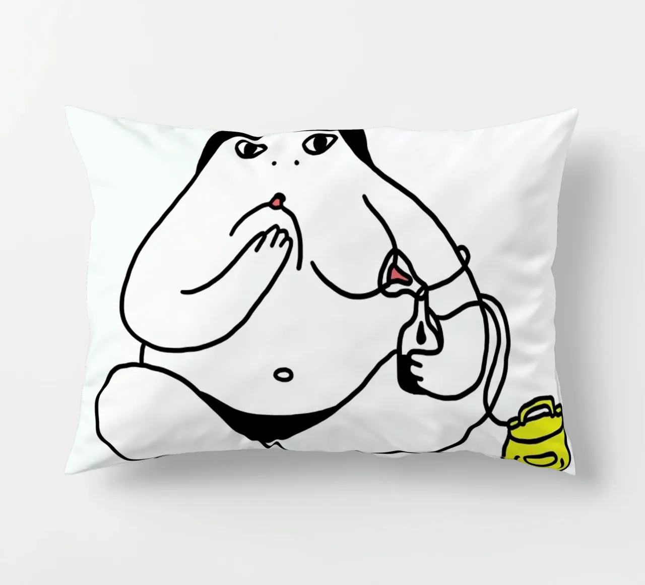 Autotrophie Print Square cuscino da Herzette