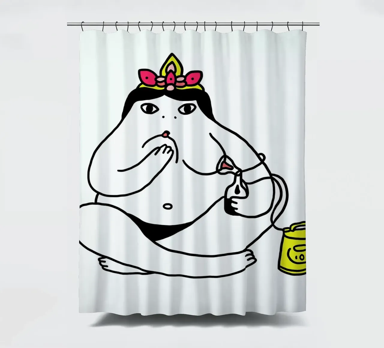 Autotrophie Print Square tenda da doccia da Herzette