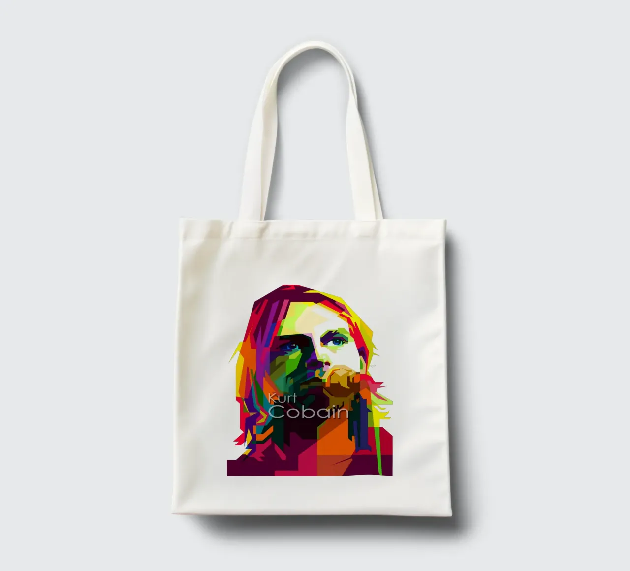 Kurt Cobain Il WPAP più grunge di tendenza ora borsa in juta da Artkreator
