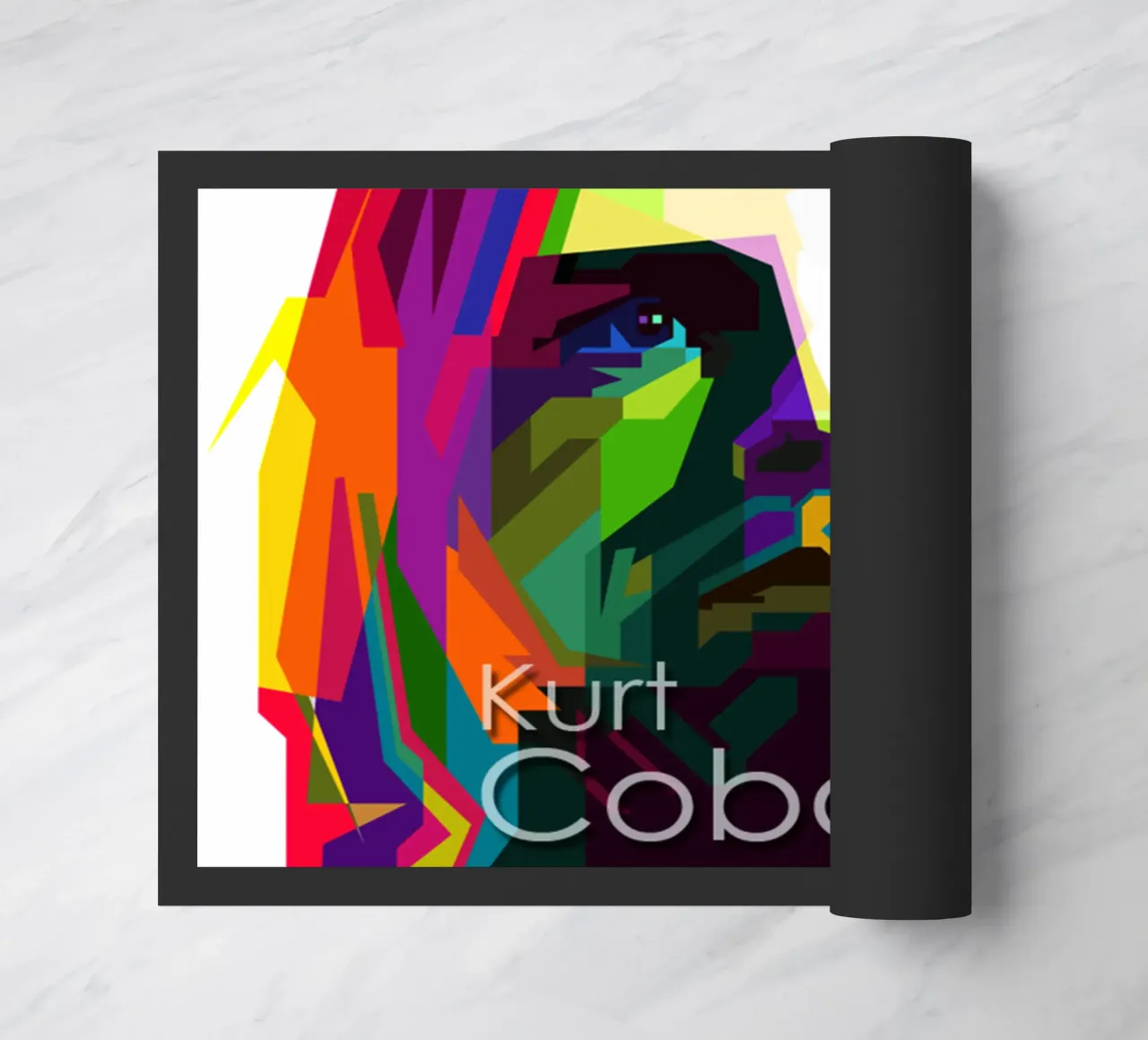 Kurt Cobain Il WPAP più grunge di tendenza ora zerbino da Artkreator