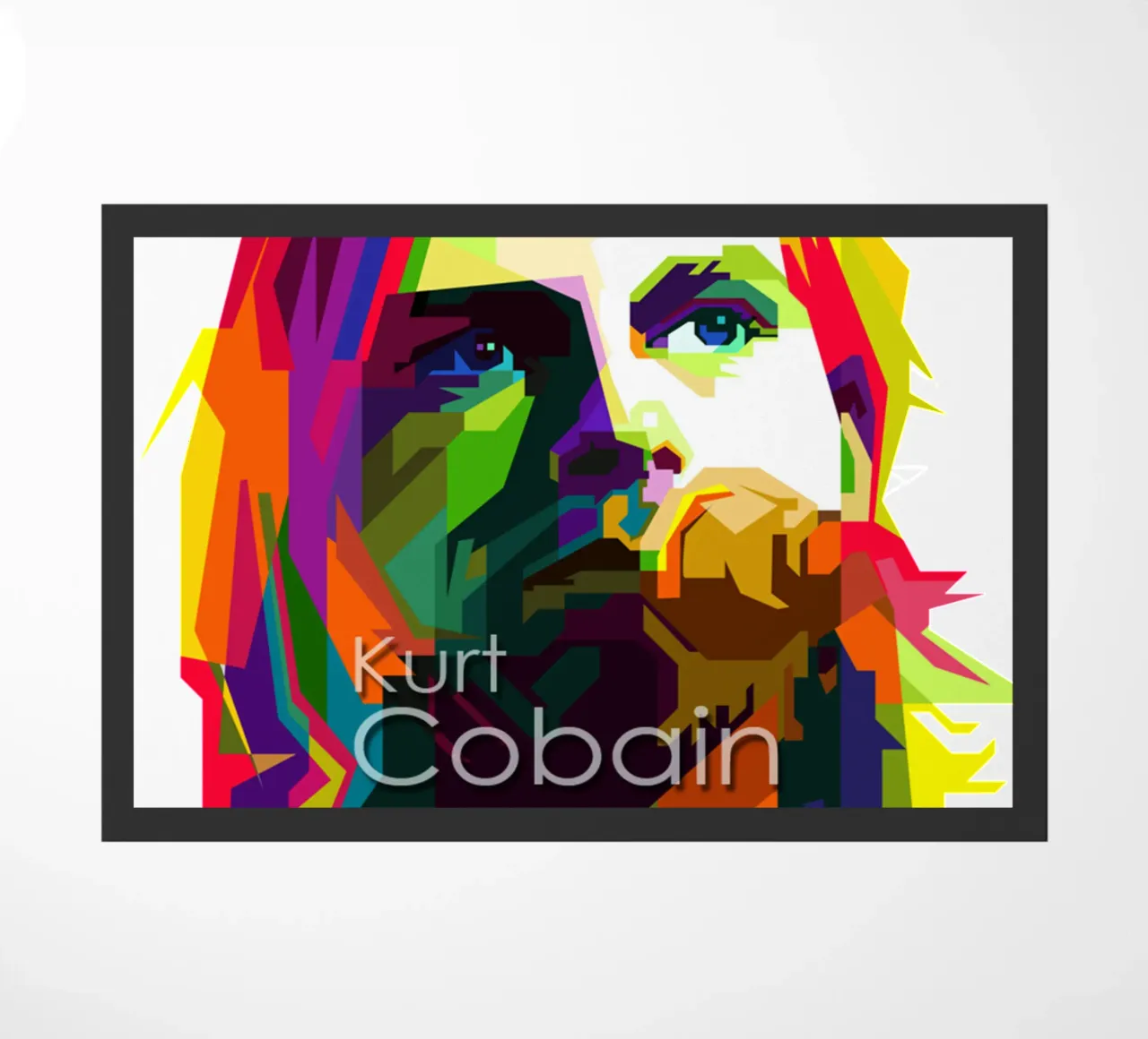 Kurt Cobain Il WPAP più grunge di tendenza ora zerbino da Artkreator