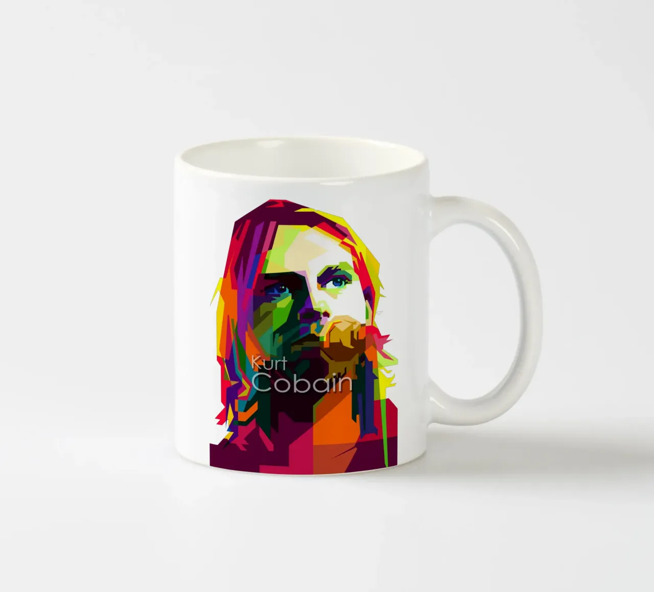 Kurt Cobain Il WPAP più grunge di tendenza ora tazza in ceramica da Artkreator