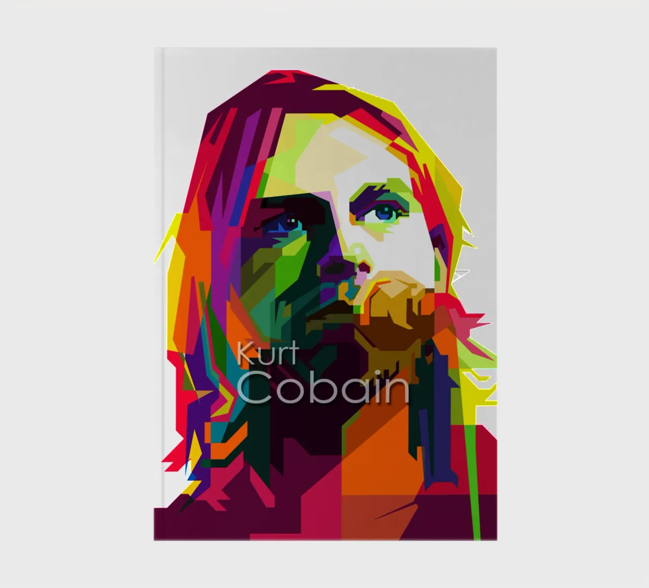 Kurt Cobain The Most Grunge WPAP Trending Now notebook by Artkreator