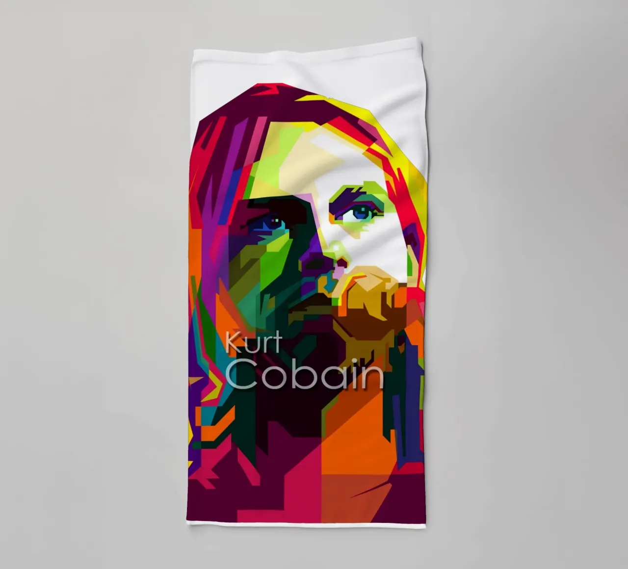 Kurt Cobain Il WPAP più grunge di tendenza ora asciugamano da bagno da Artkreator