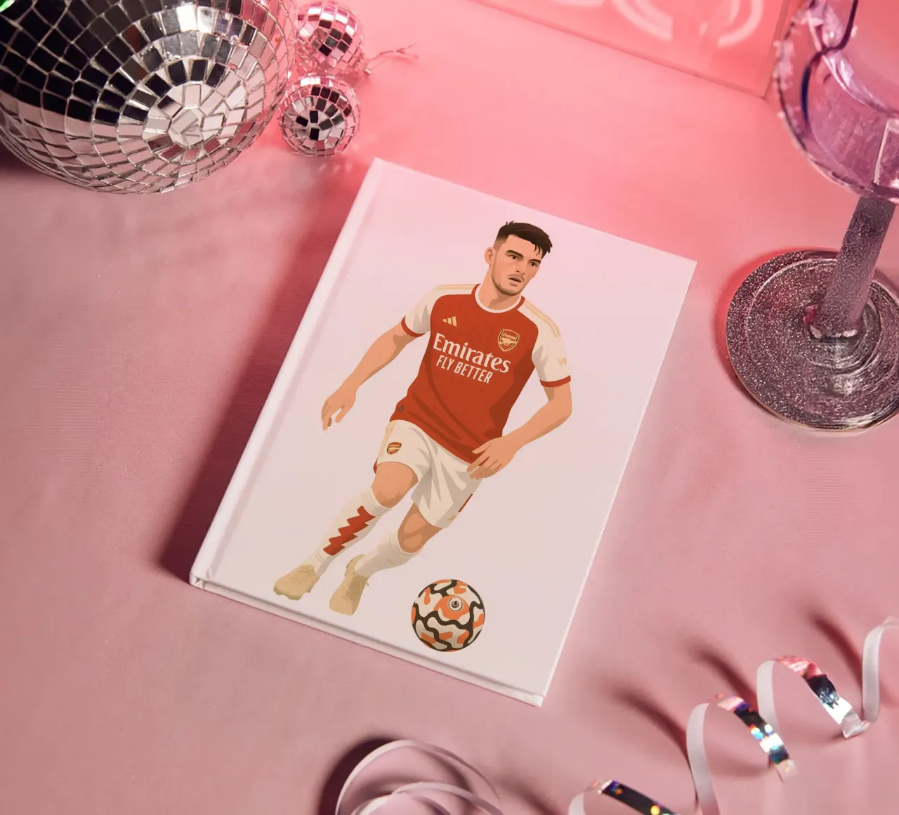 Declan Rice  minimalist notebook by MoviesArt