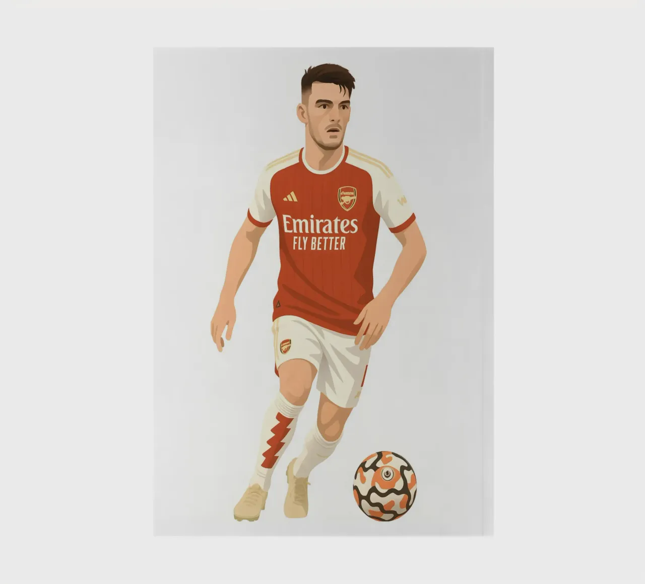 Declan Rice  minimalist notebook by MoviesArt