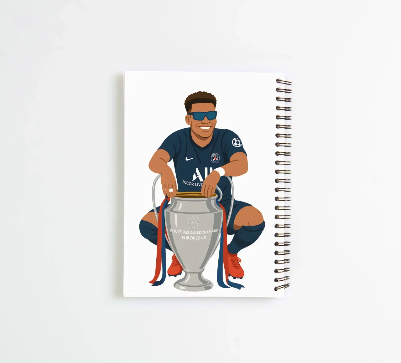 Desire Doue Minimalist spiral notebook by MoviesArt
