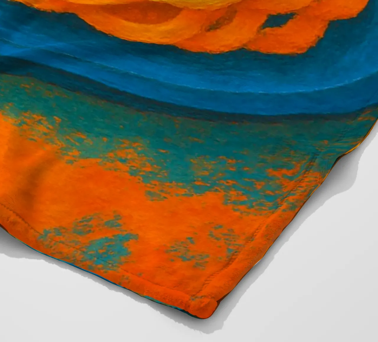 spaghetti abstract imagination full color fleece blanket by ameera