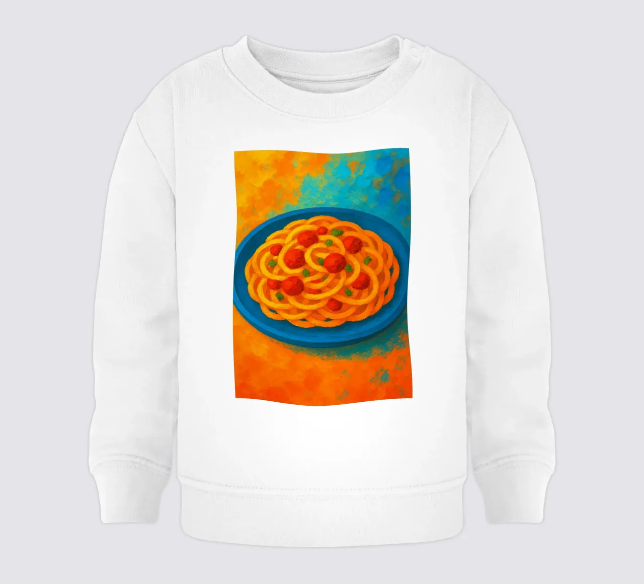 espagueti imaginación abstracta a todo color sudadera de bebé de ameera