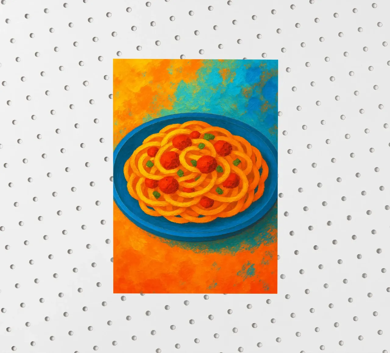 espagueti imaginación abstracta a todo color pegatina de ameera