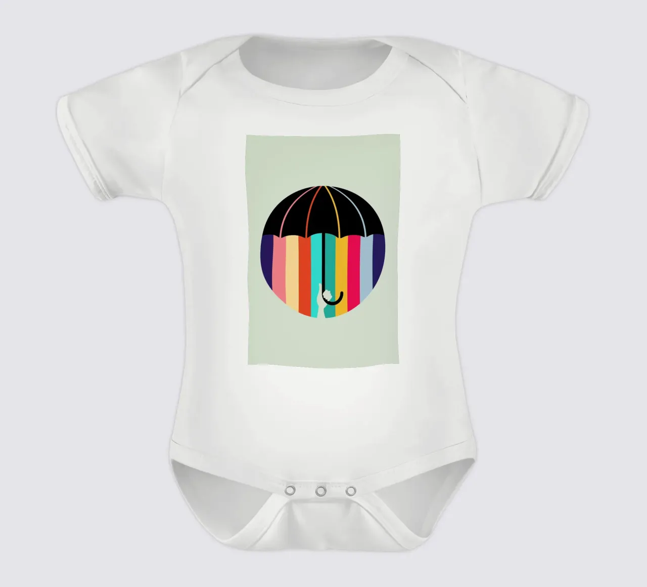 Rain product.type.romper-short-sleeve-baby common.byCreator Doozal