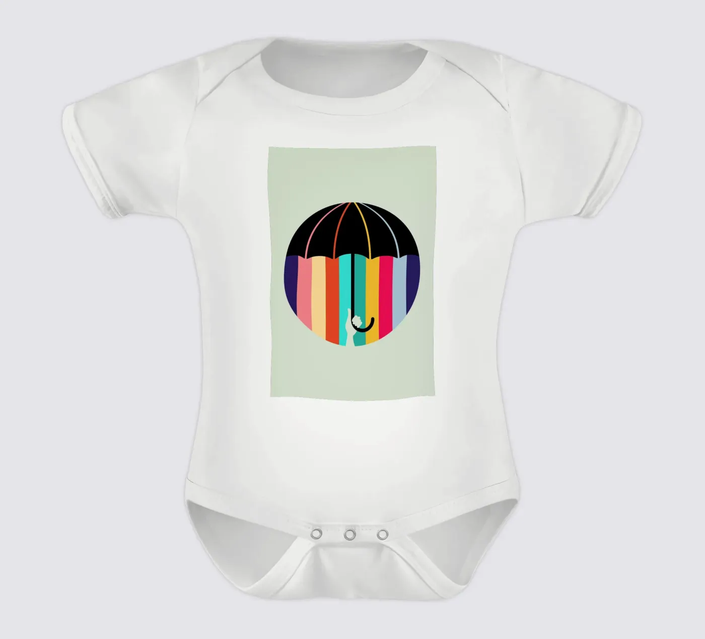 Rain short-sleeve baby romper by Doozal