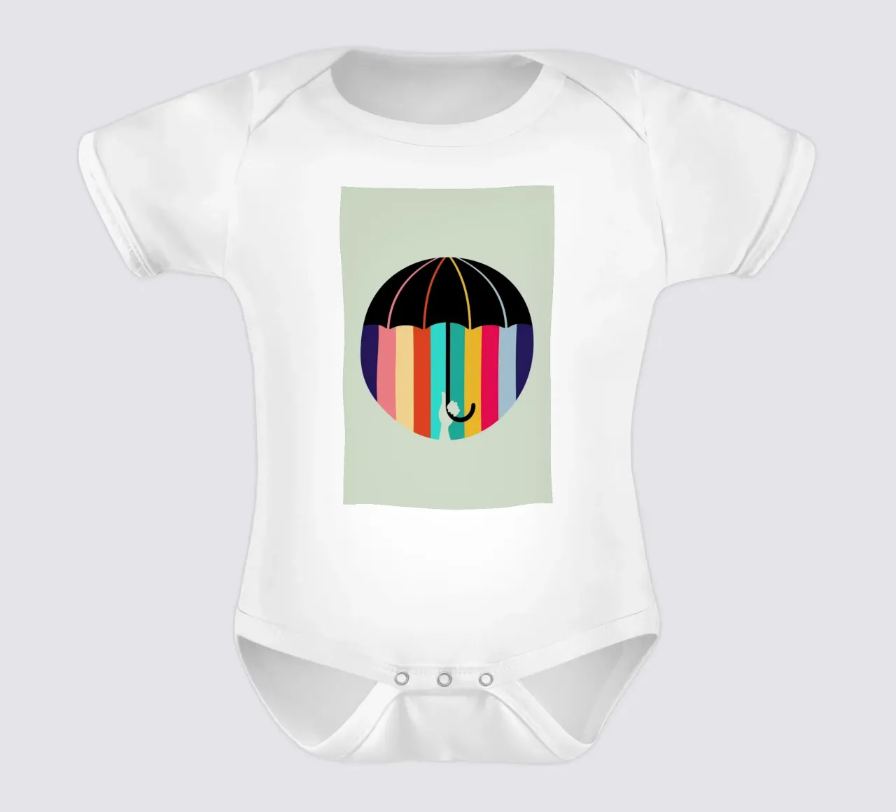 Rain product.type.romper-short-sleeve-baby common.byCreator Doozal