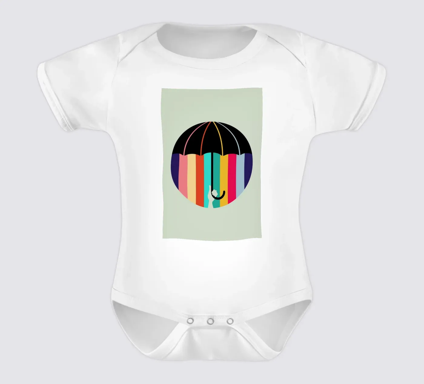 Rain short-sleeve baby romper by Doozal