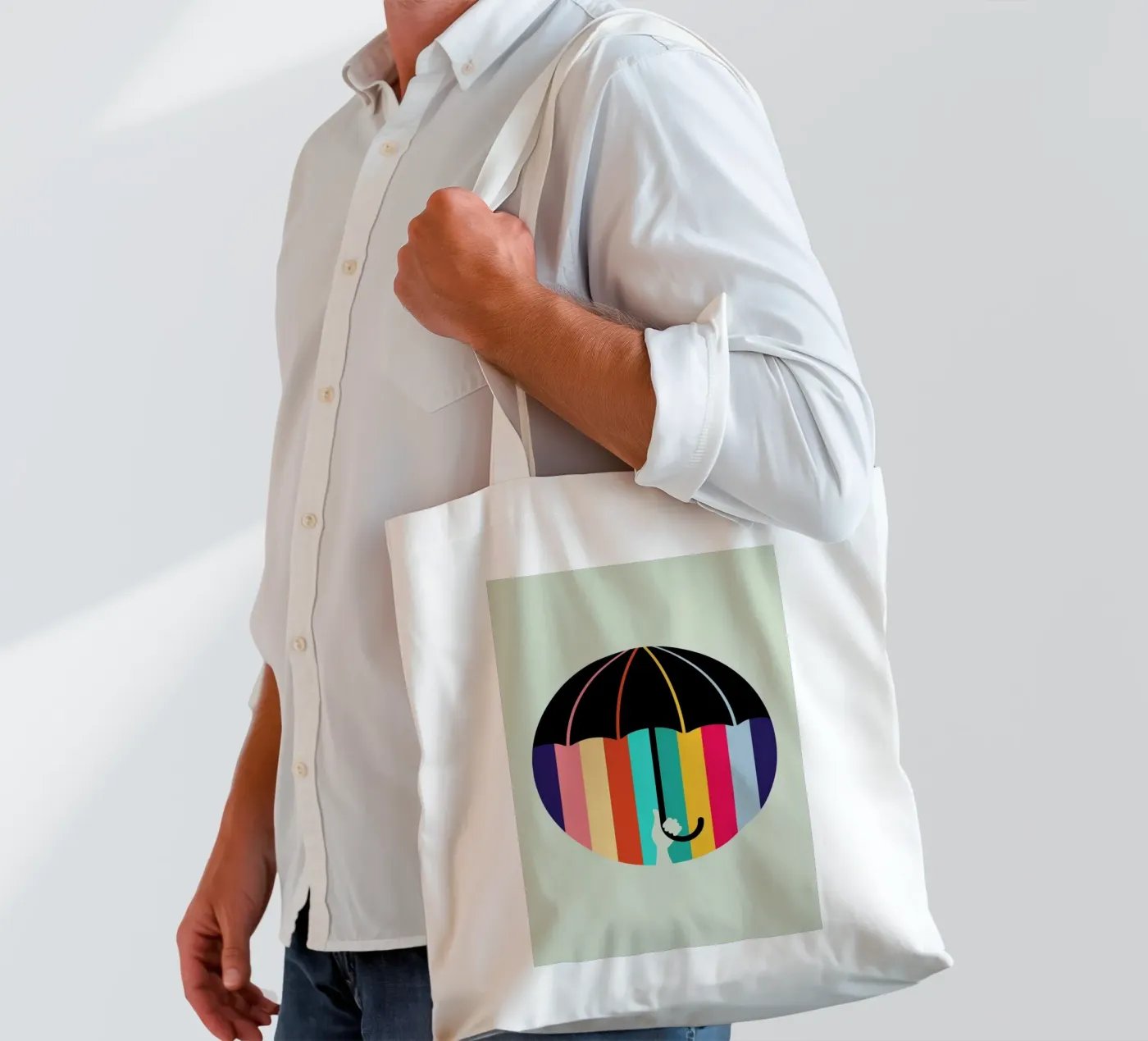 Rain tote bag by Doozal