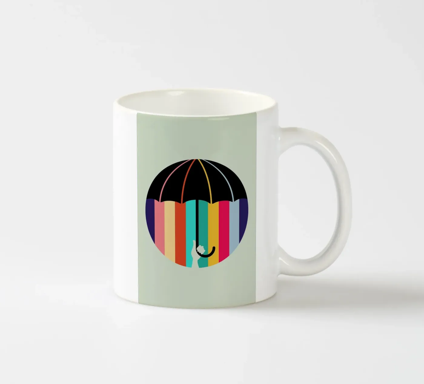 Rain ceramic mug by Doozal