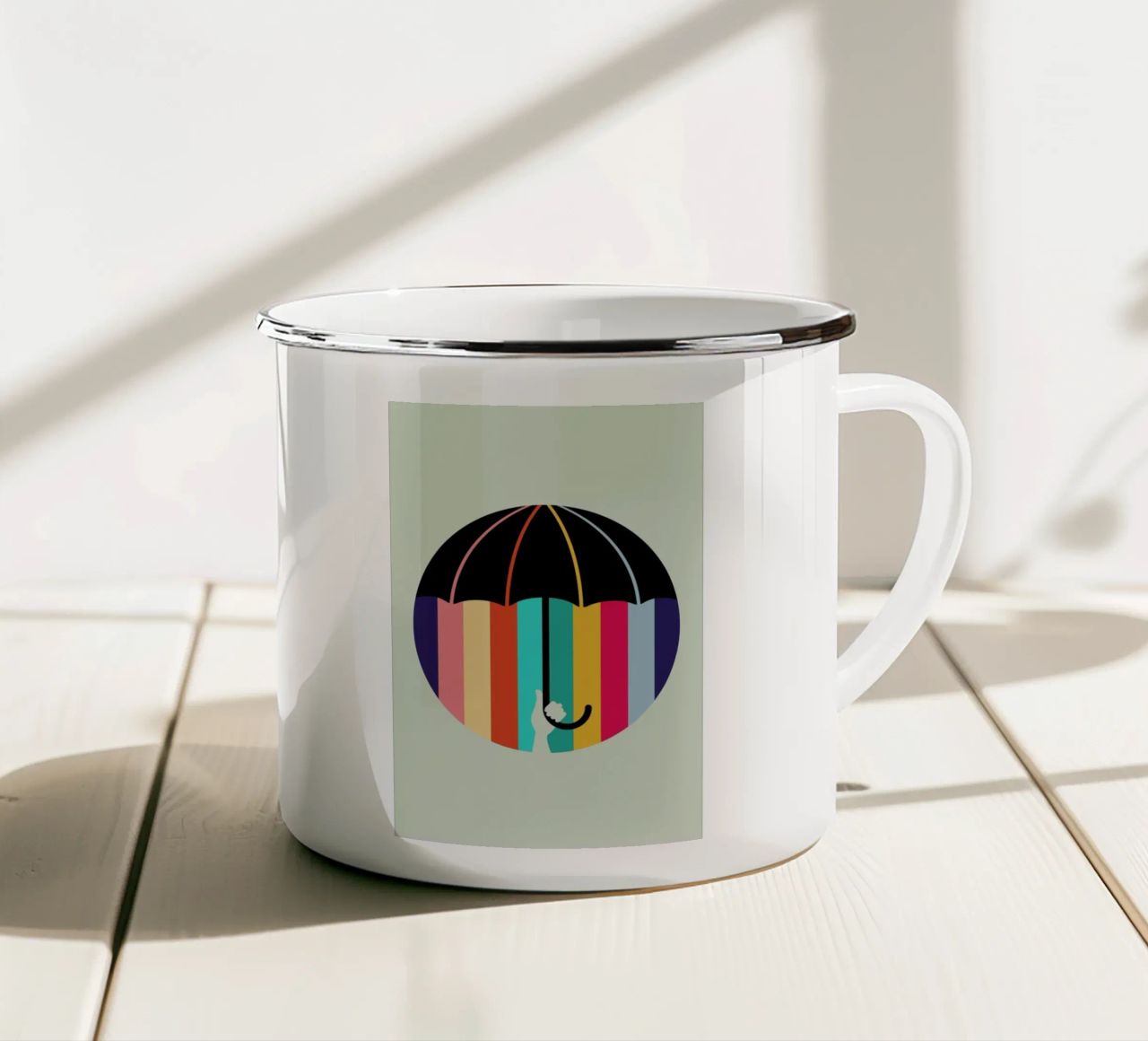 Rain tazza in smalto da Doozal