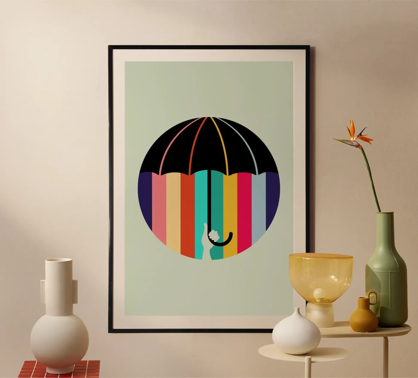 Rain poster van Doozal