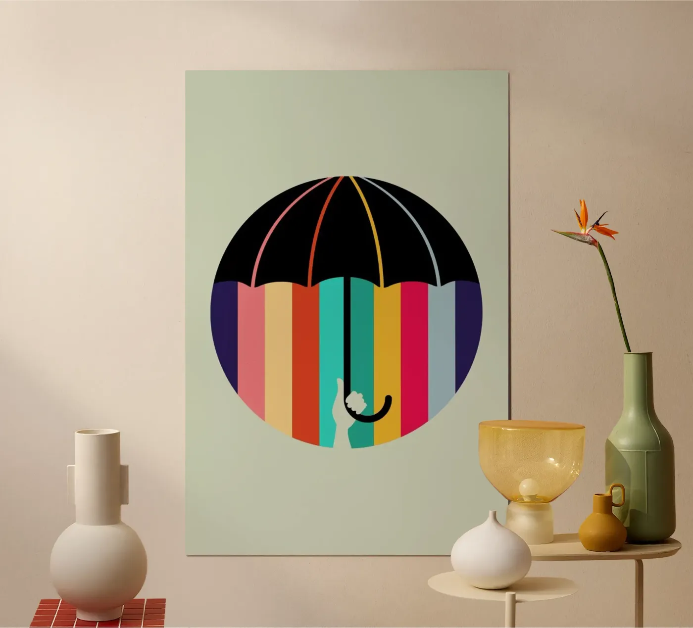 Rain poster van Doozal