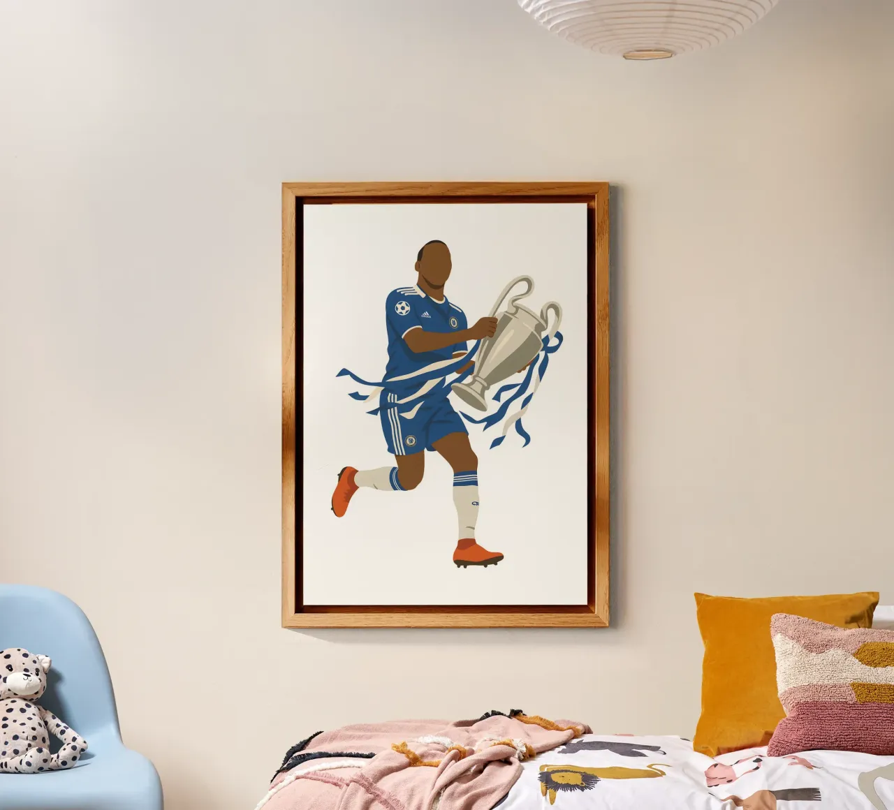 Didier Drogba Minimalist alluminio dibond da MoviesArt