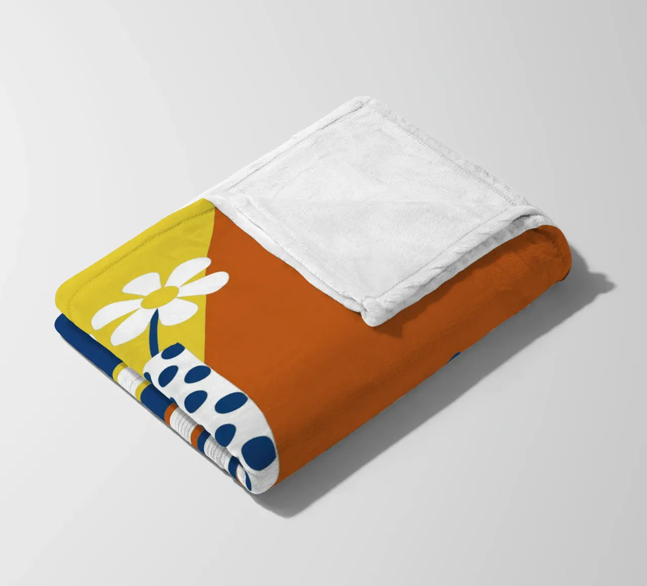Books and Flower Vase fleece blanket by LOOK DIFFERENT