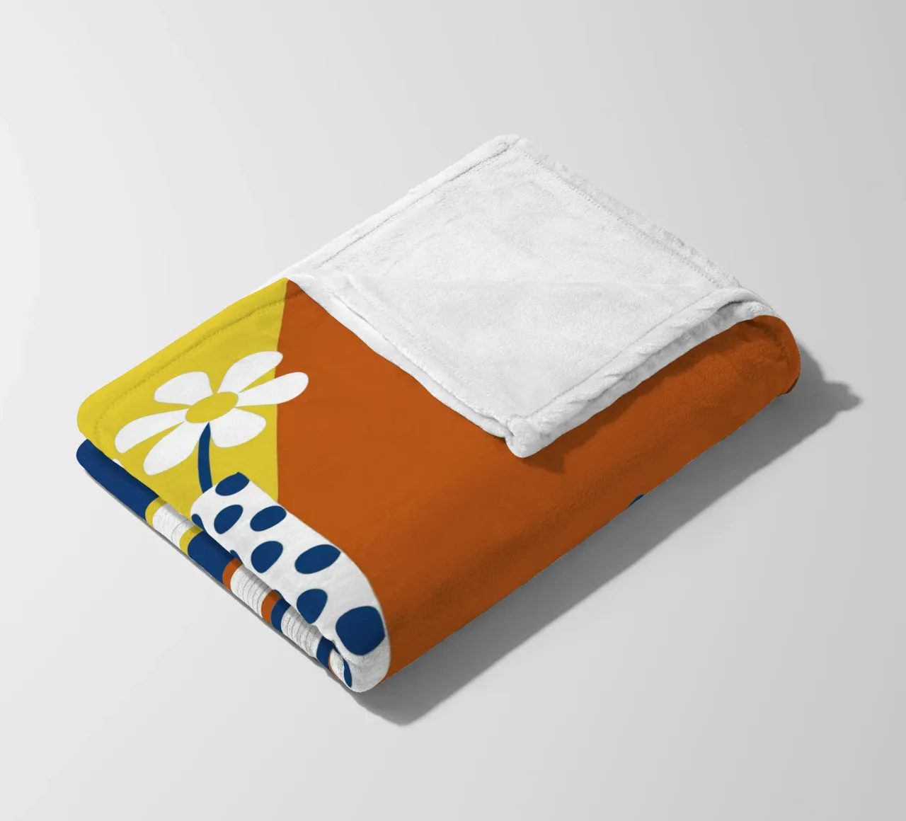 Books and Flower Vase fleece blanket by LOOK DIFFERENT