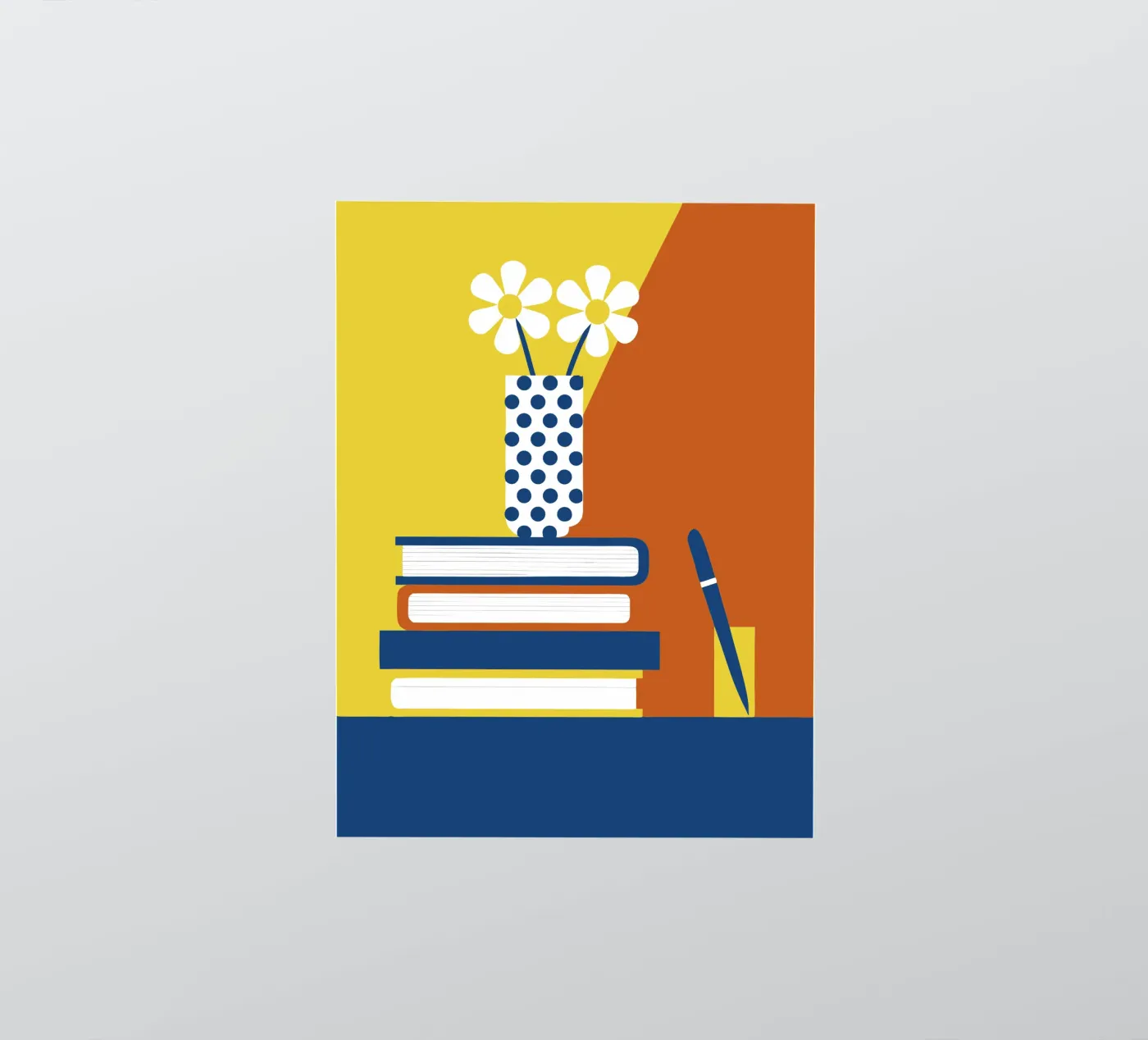 Books and Flower Vase sticker by LOOK DIFFERENT