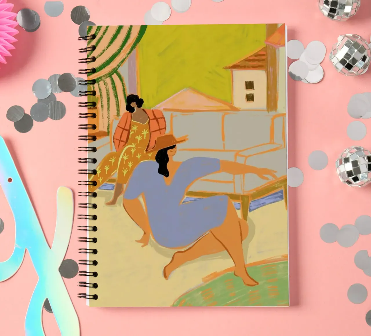 A Day at Home spiral notebook by Arty Guava