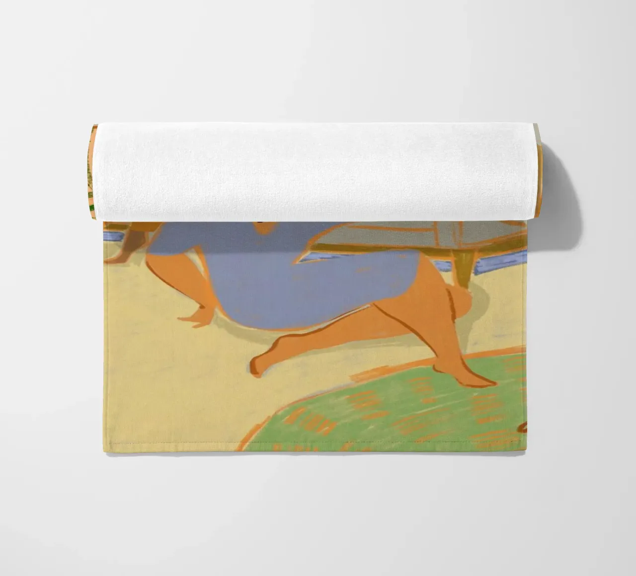 A Day at Home beach towel by Arty Guava