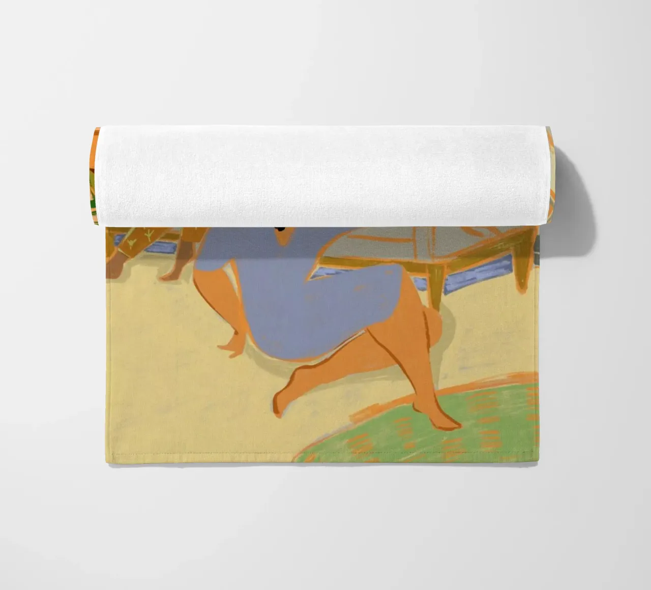 A Day at Home beach towel by Arty Guava