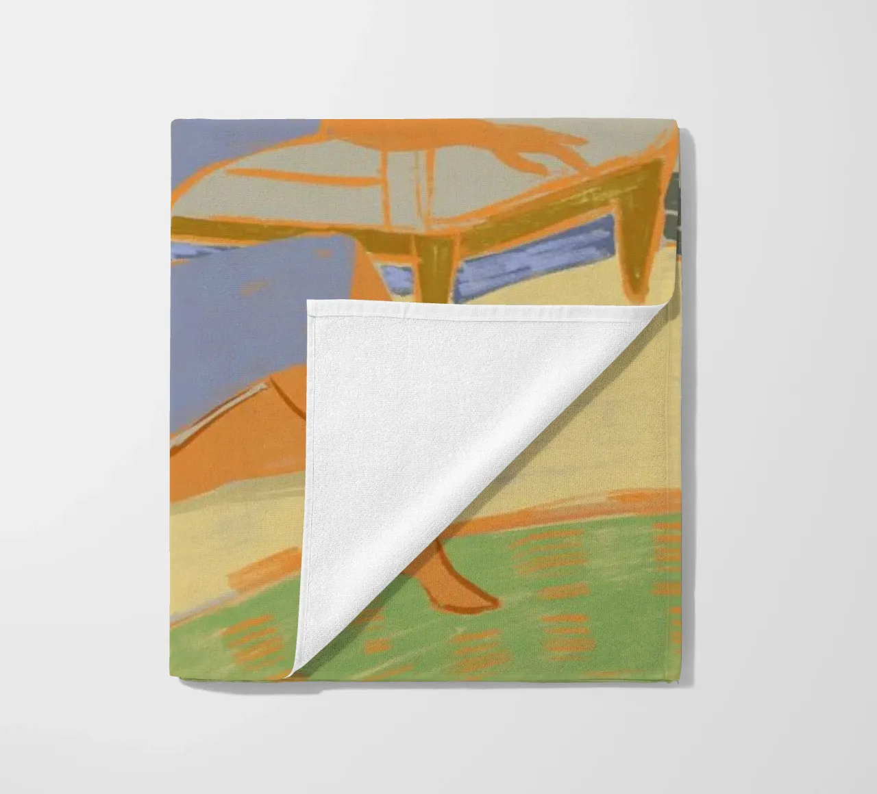 A Day at Home beach towel by Arty Guava