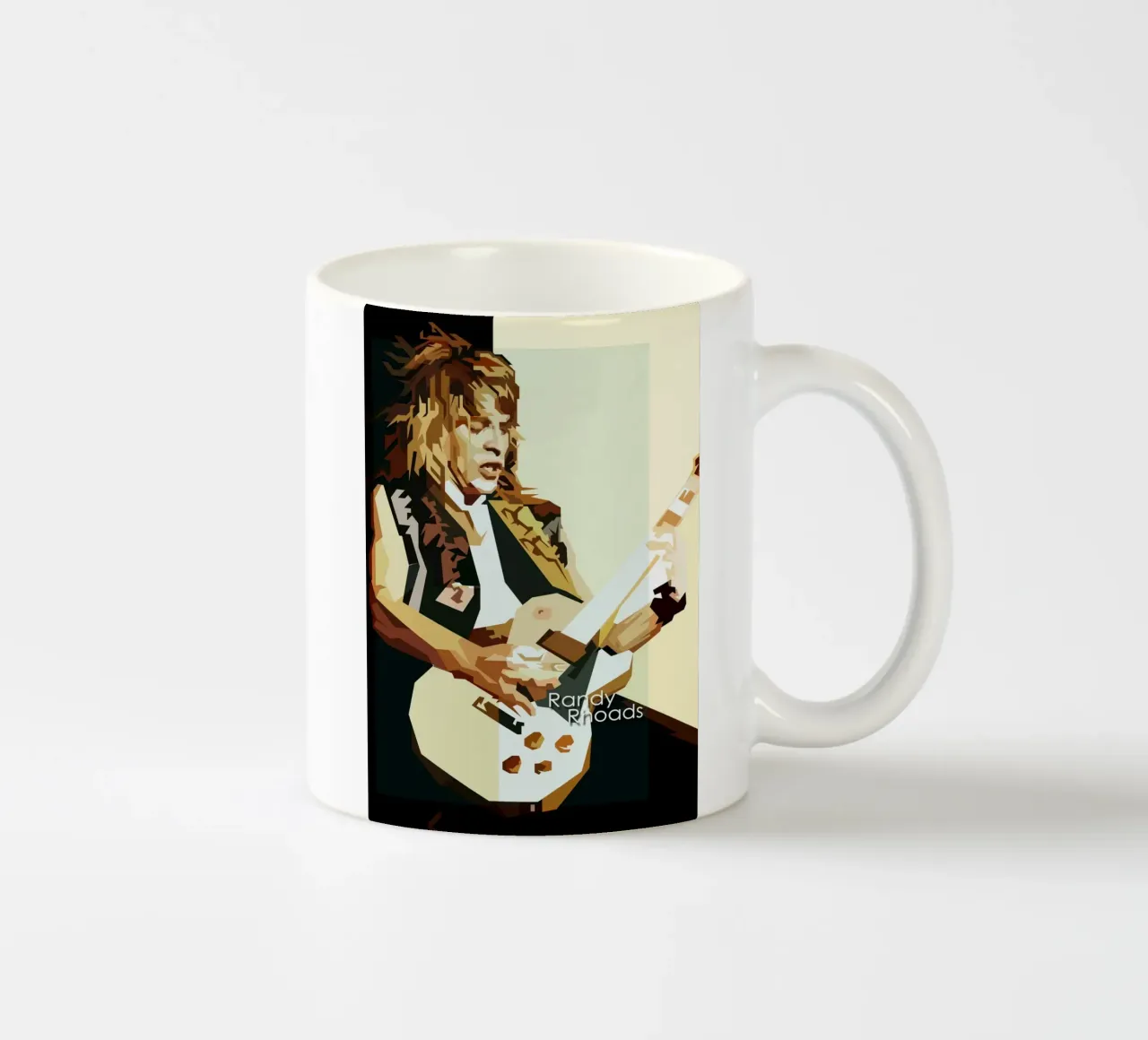 Randy Rhoads chitarrista hard rock di tendenza ora tazza in ceramica da Artkreator