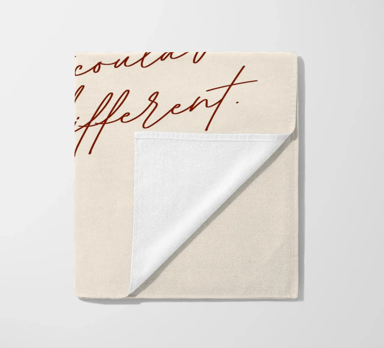 Let Go Of The Illusion That It Could've Been Different beach towel by 83oranges