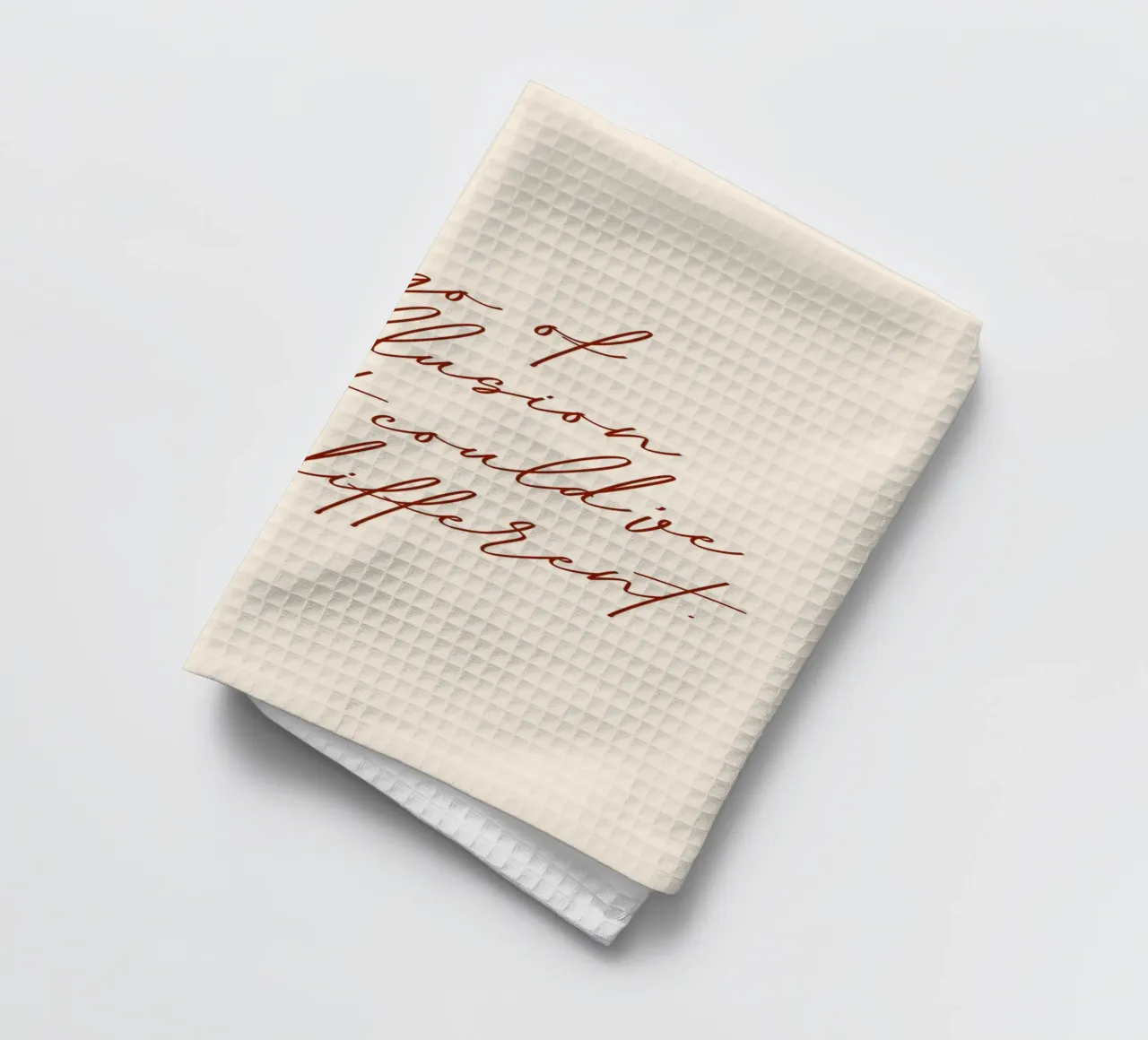 Let Go Of The Illusion That It Could've Been Different tea towel by 83oranges