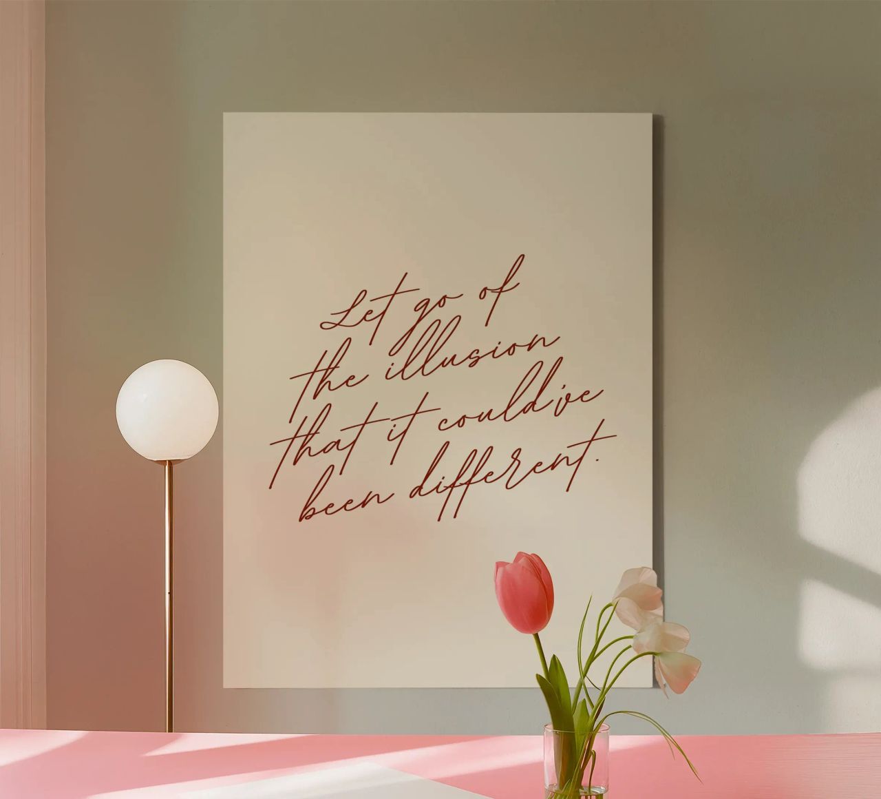 Let Go Of The Illusion That It Could've Been Different canvas by 83oranges
