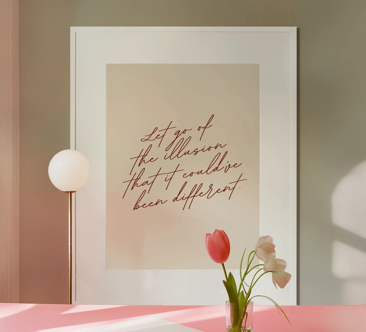Let Go Of The Illusion That It Could've Been Different hahnemühle by 83oranges