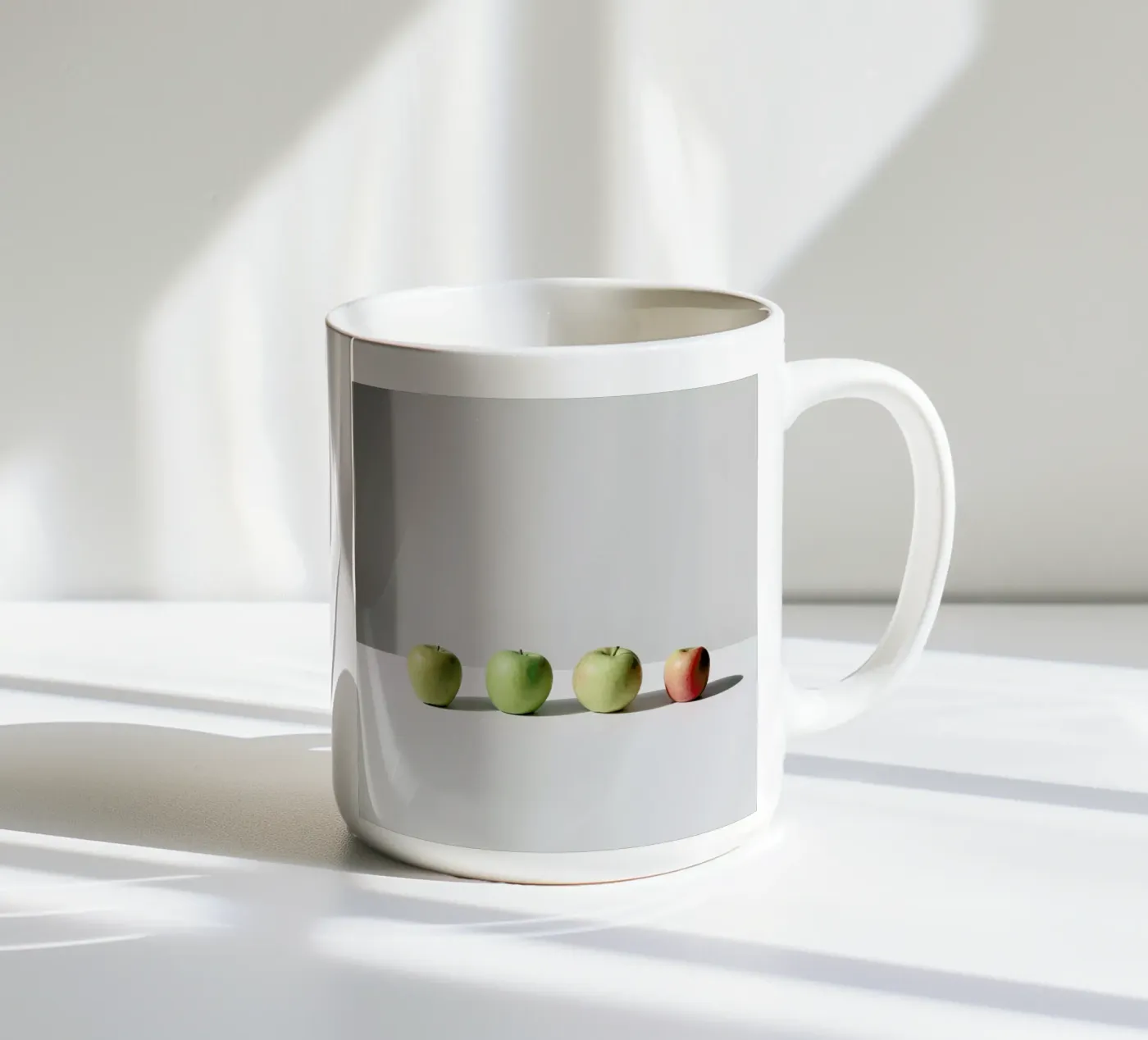 Apples ceramic mug by George Griefy