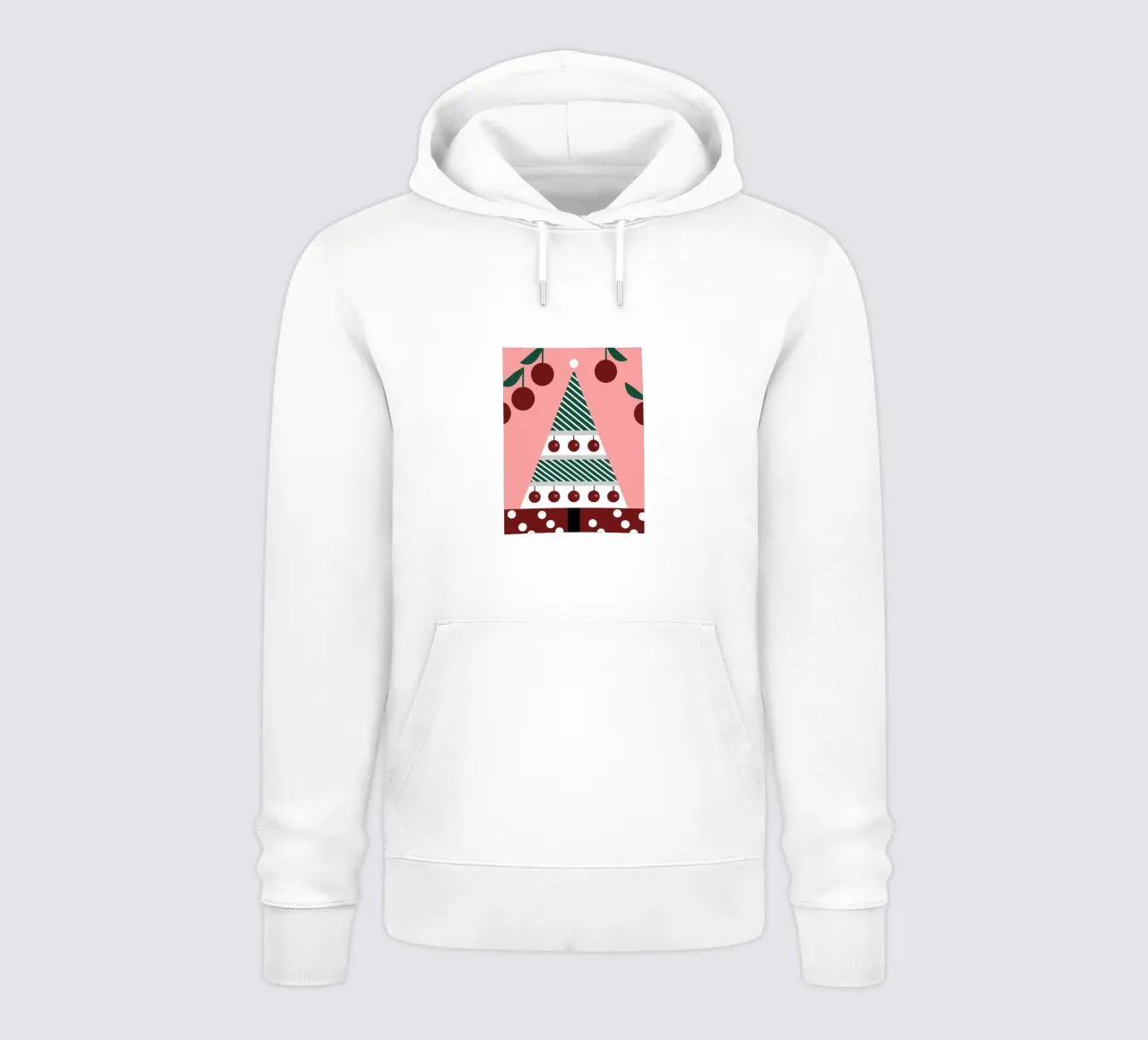Albero di Natale e ciliegie felpa con cappuccio da LOOK DIFFERENT