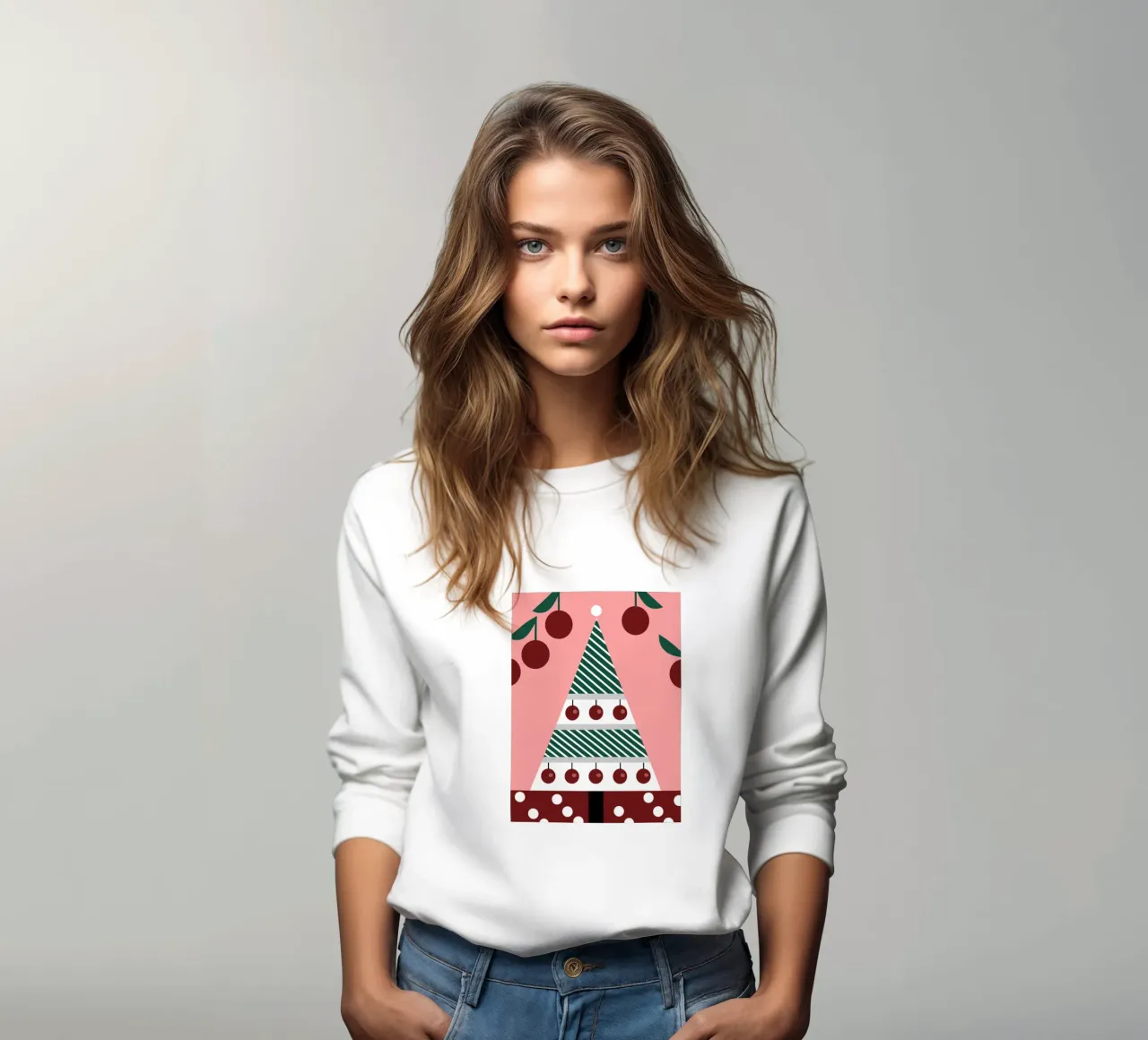 Albero di Natale e ciliegie felpa da LOOK DIFFERENT