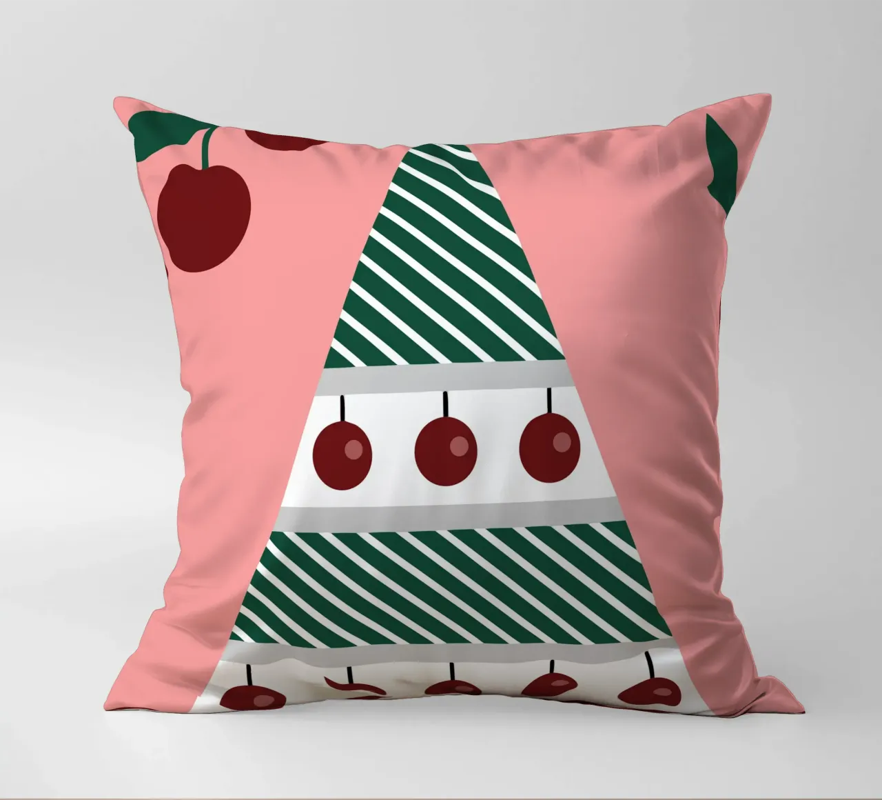 Albero di Natale e ciliegie cuscino da LOOK DIFFERENT