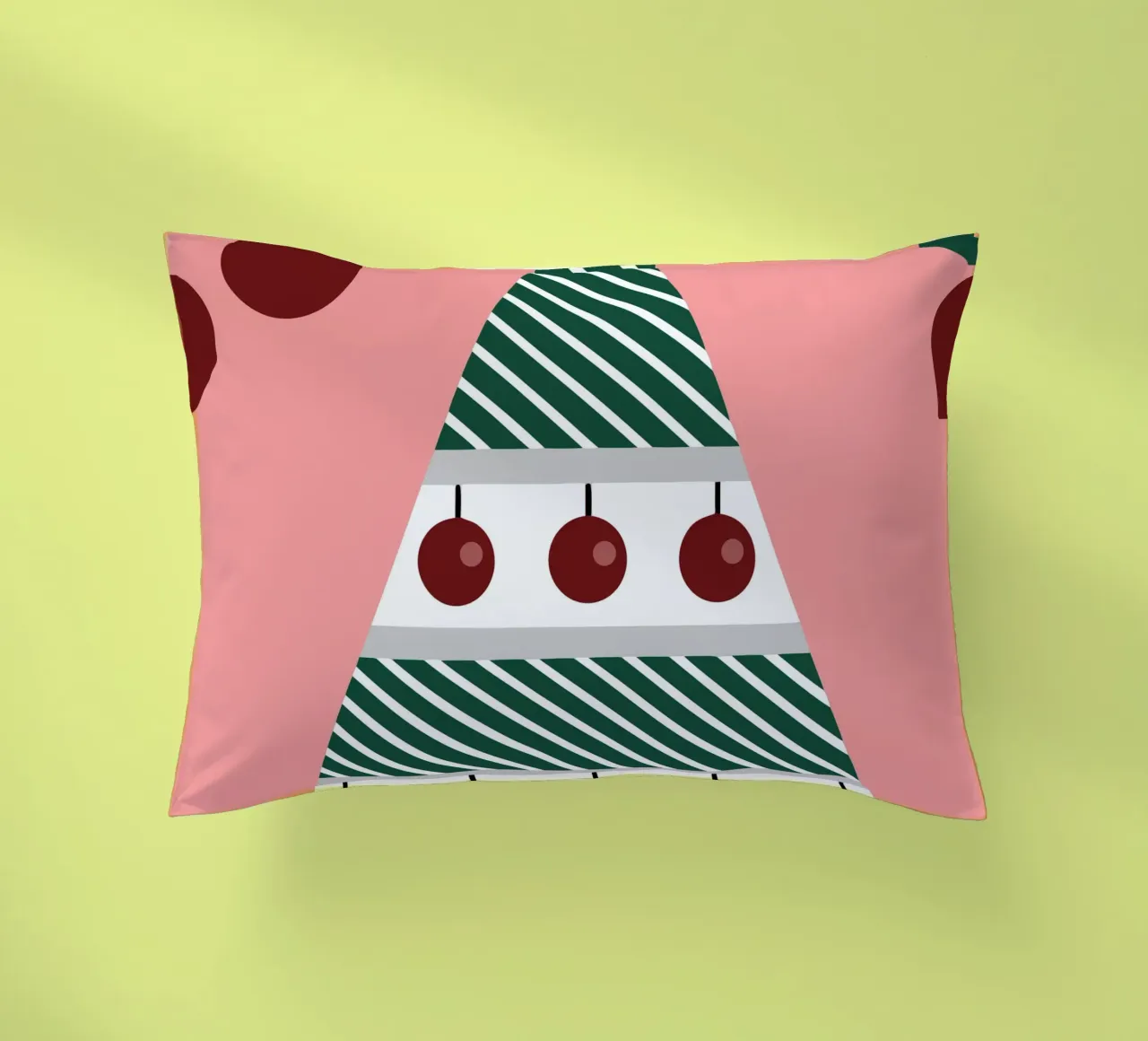 Albero di Natale e ciliegie cuscino da LOOK DIFFERENT