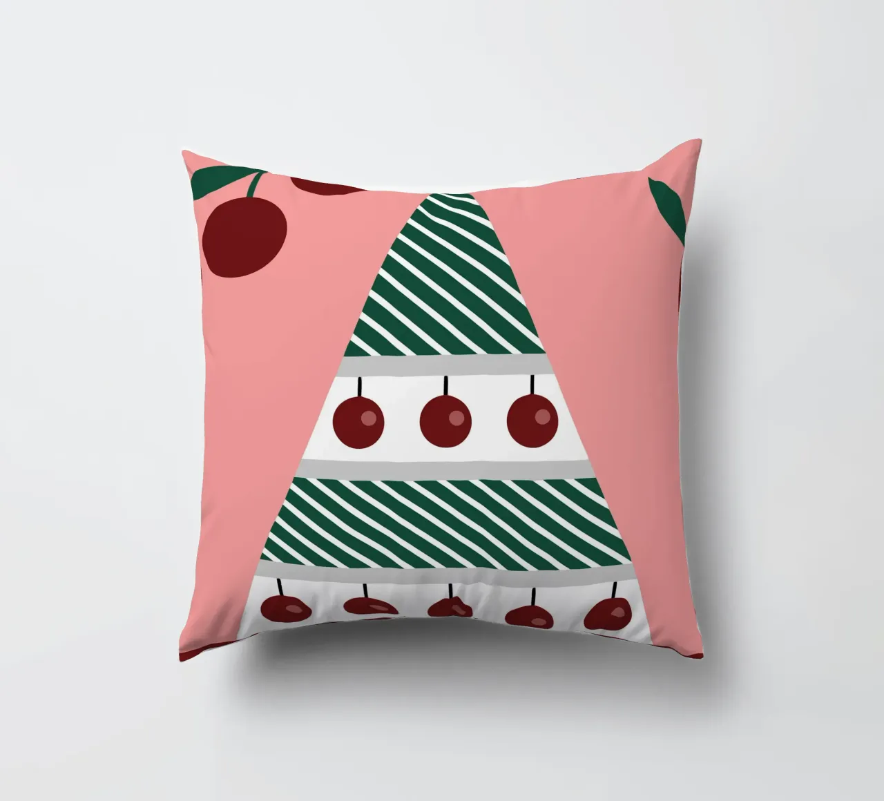 Albero di Natale e ciliegie cuscino da LOOK DIFFERENT