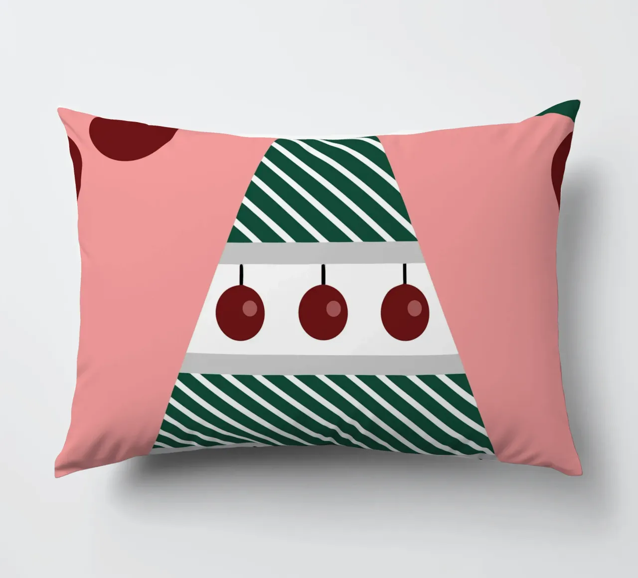 Albero di Natale e ciliegie cuscino da LOOK DIFFERENT
