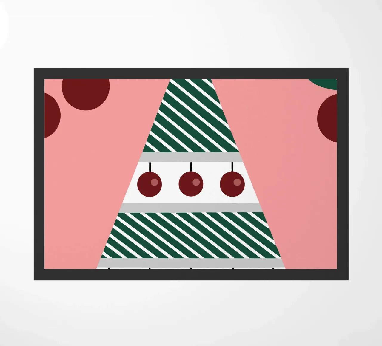 Albero di Natale e ciliegie zerbino da LOOK DIFFERENT