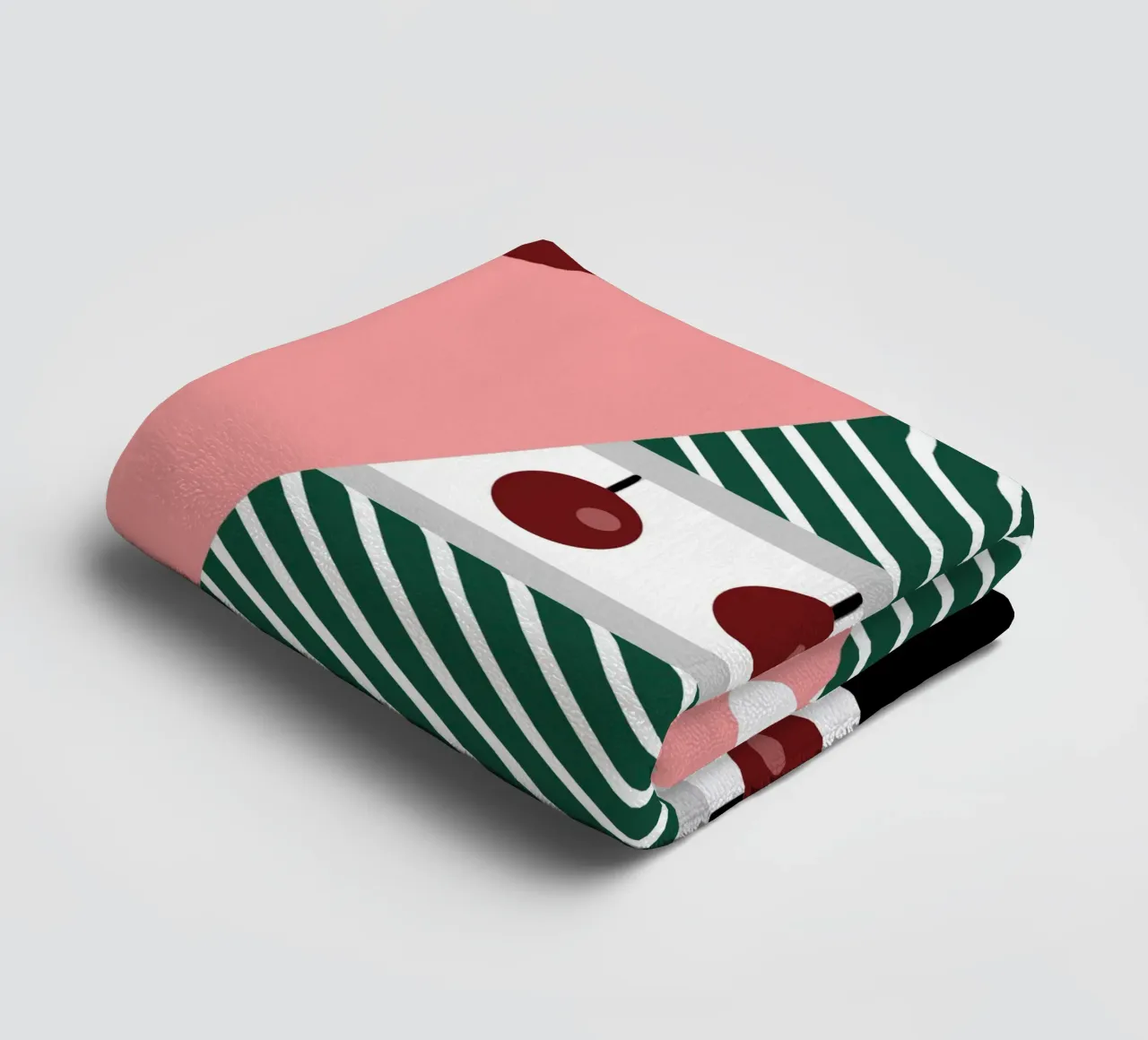 Albero di Natale e ciliegie asciugamano da bagno da LOOK DIFFERENT