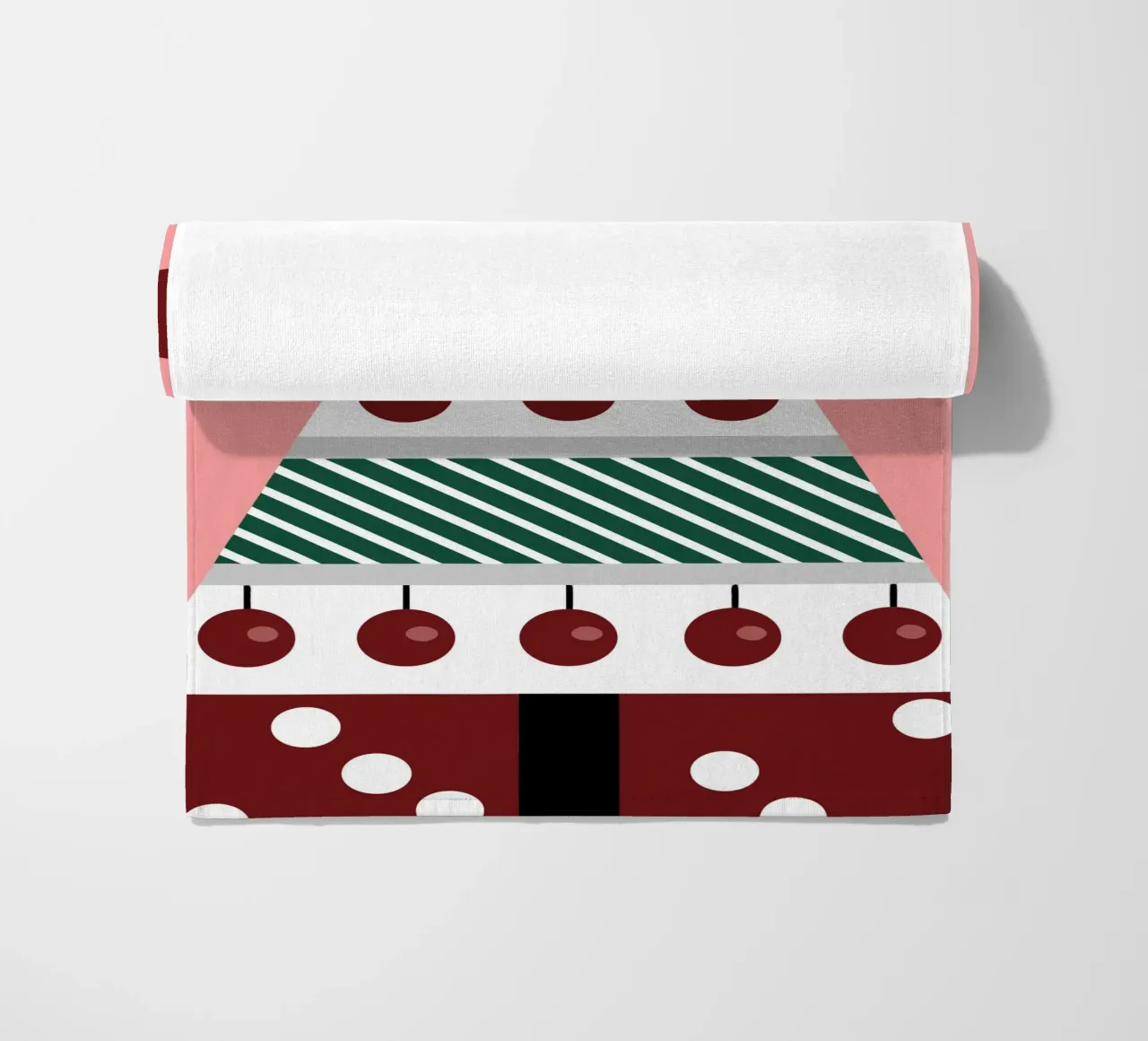 Albero di Natale e ciliegie telo mare da LOOK DIFFERENT