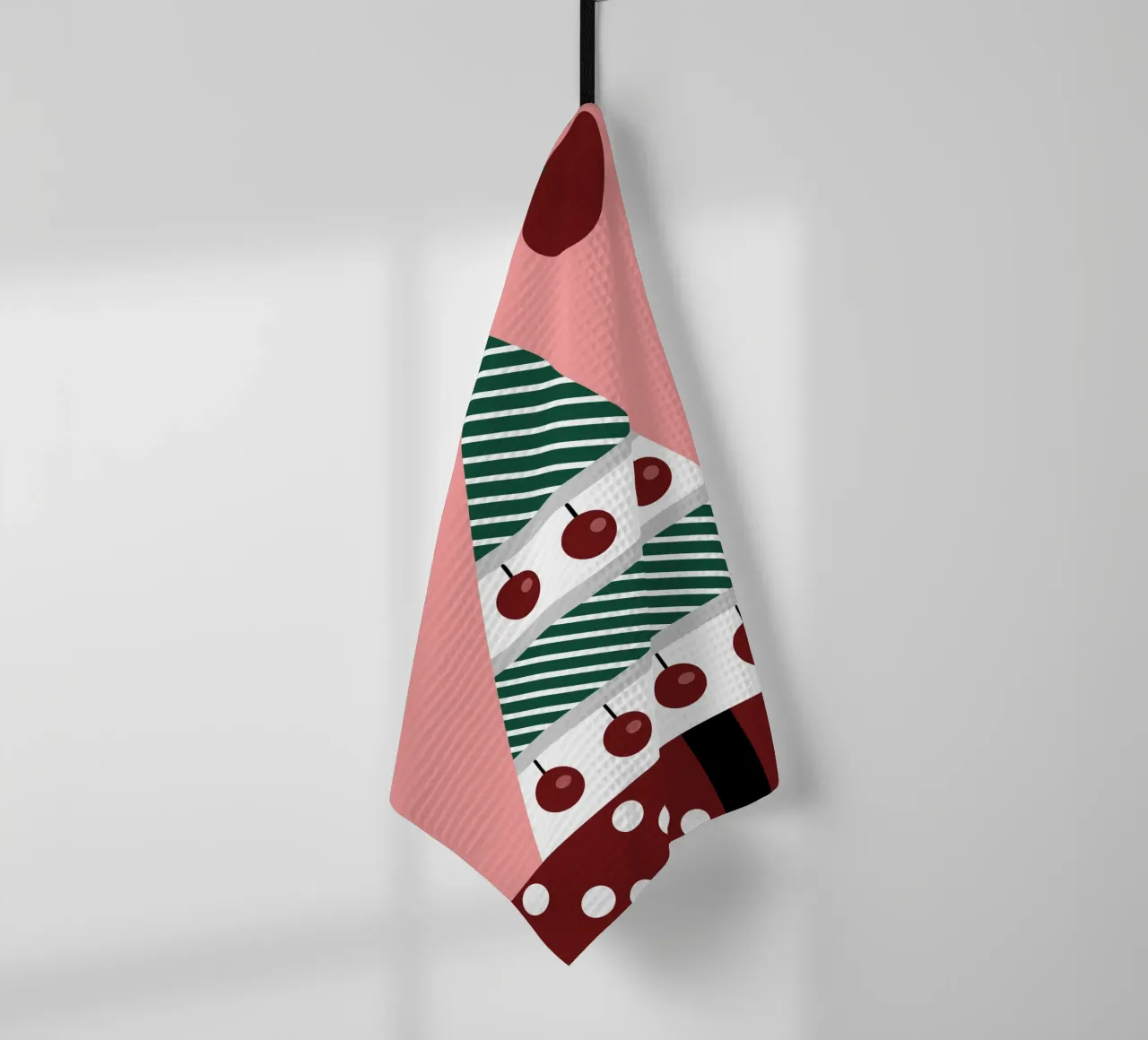 Albero di Natale e ciliegie canovaccio da cucina da LOOK DIFFERENT