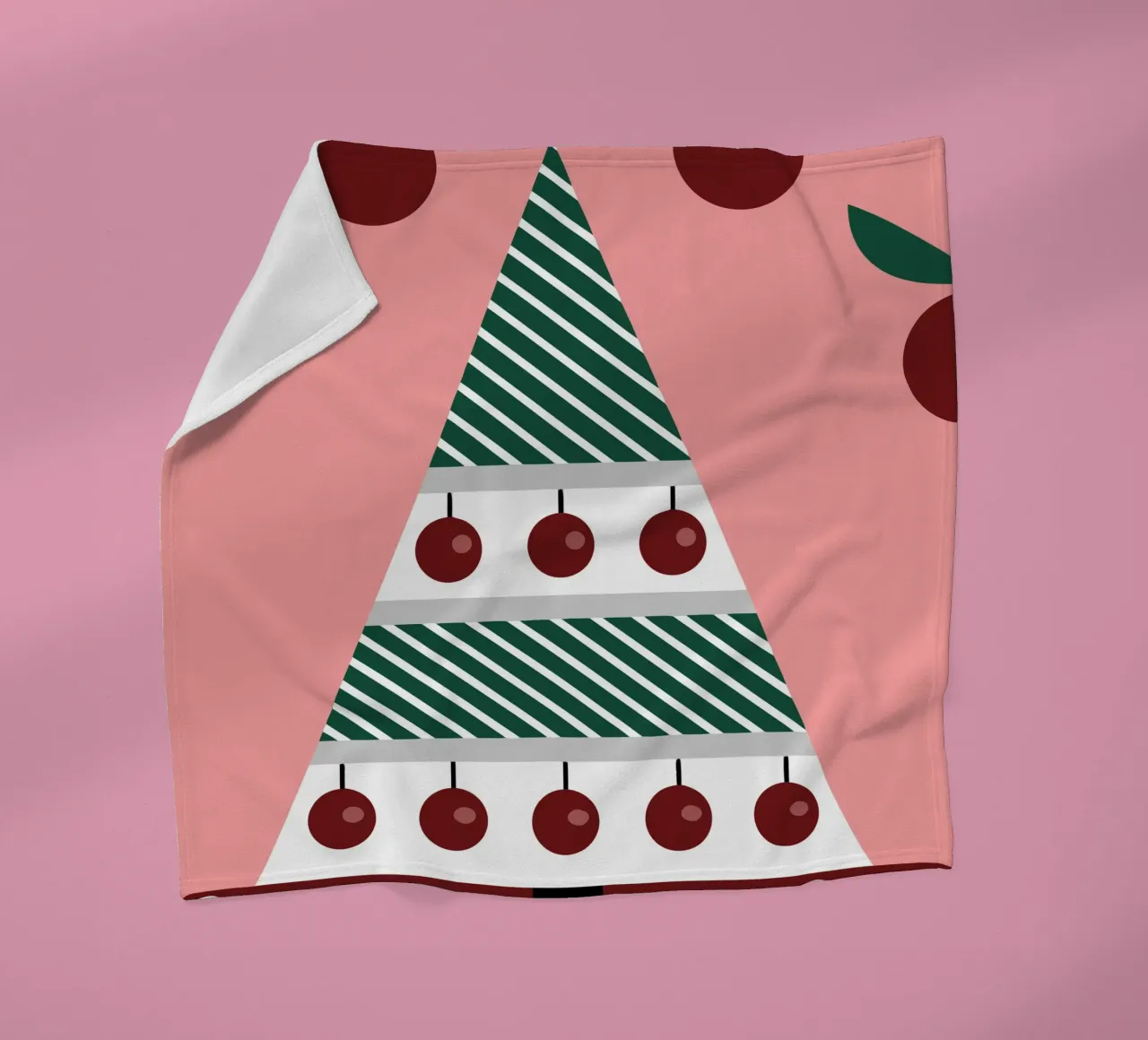 Albero di Natale e ciliegie coperta in pile da LOOK DIFFERENT